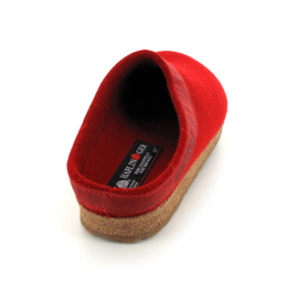 Haflinger slipper Grizzly - Ruby Red