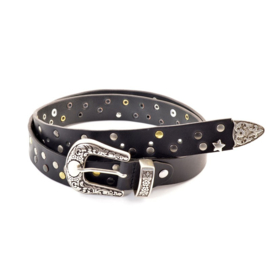 Miss Muller Galaxy – Schwarzer Ledergürtel für Damen