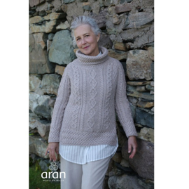 Aran Woollen Mills Pullover Loeki Leinen