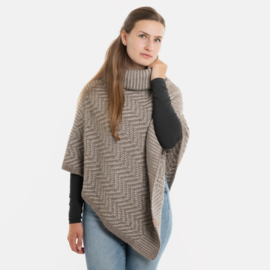 Poncho Amber - Maroon/Iced Clay