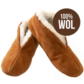 Bernardino Spaanse pantoffels Wol - Cognac