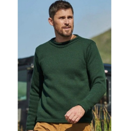 Aran Woollen Mills Pullover Dave Grün