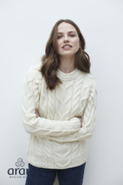 Aran Woollen Mills cardigan Helga - Natural