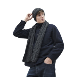 Aran Woollen Mills mütze Darren Anthrazit