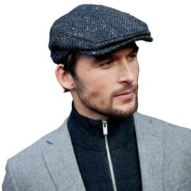 Ierse tweed pet Charcoal van John Hanly