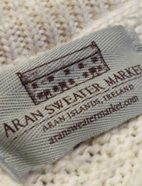 Aran Woollen Mills Trui Louise -Toast Oat