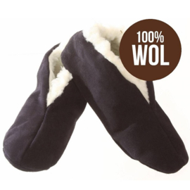 Spanish slippers 100% wool - Navy