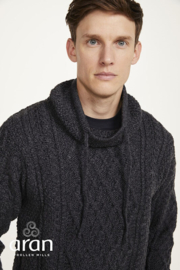 Aran Woollen Mills trui Bart - Charcoal