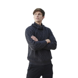 Aran Woollen Mills trui Bart - Charcoal