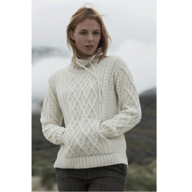 Aran Woollen Mills Sweater Louise Natural