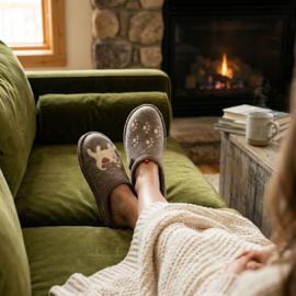 Haflinger Einstiegs-Slipper Fido - Beigemeliert