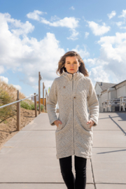 Pure Wool Strickjacke Sharon - Ecru