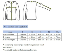 Aran Woollen Mills vest Lotte - Naturel