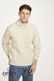 Aran Woollen Mills sweater Bart - Natural