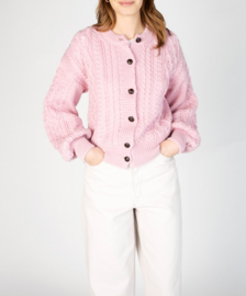 Irelandseye ladies cardigan Sanne - Pale Pink