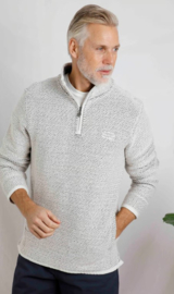 Weird Fish Heren Sweater Stern - Ecru