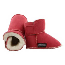 Bergstein babypantoffel Teddy - Kersenrood