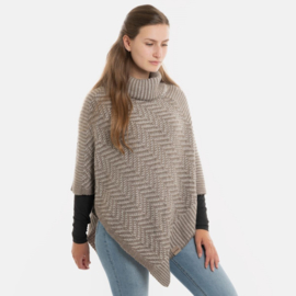 Poncho Amber - Maroon/Iced Clay