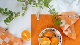 Keukenset  Block - Ecru/Oranje
