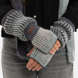 Wool Armwarmers Remy - Arctic Stone