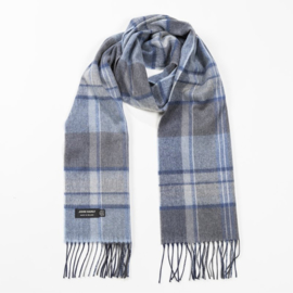 Merino scarf Grey Blue