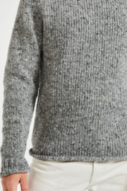 Donegal Tweed trui James - Licht Grijs