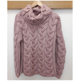Aran Woollen Mills Sweater Lonneke - Winter Rose