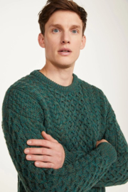 Aran Woolen Mills unisex sweater Kyan - Blue