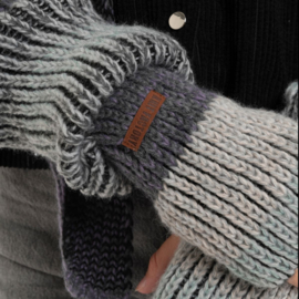 Wool Armwarmers Remy - Arctic Stone