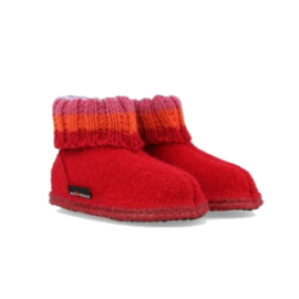 Haflinger dames pantoffel Paul - Rood