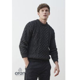 Aran Woollen Mills Unisex-Pullover Kyan – Anthrazit