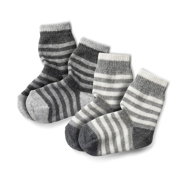 Ladies Alpaka socks  striped 2 pack