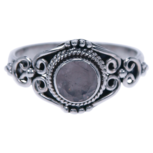 Zilveren Ring met Rozenkwarts