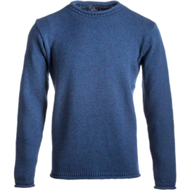 Aran Woollen Mills trui Dave - Atlantic Blue