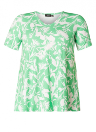 Yesta Shirt Ankie - Bright Green/Off White