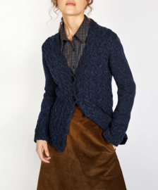 Irelandseye ladies cardigan Denise - Rich Navy