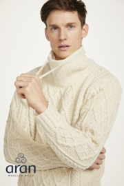 Aran Woollen Mills trui Bart Naturel