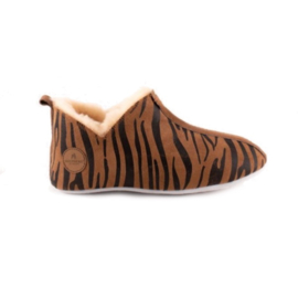 Shepherd slipper Lina - Chestnut/Tiger