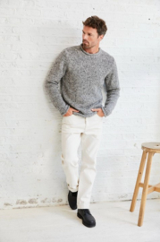 Donegal Tweed trui James - Licht Grijs