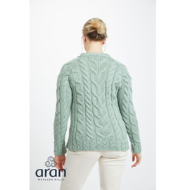 Aran Woollen Mills sweater Helga - Seafoam Green