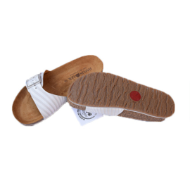 Haflinger organic sandal Gina - White