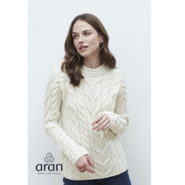 Aran Woollen Mills cardigan Helga - Natural