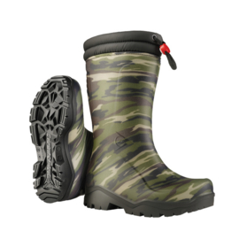 Dunlop kinderlaars Blizzard - Camouflage Groen -maat 30