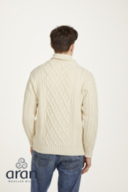 Aran Woollen Mills trui Bart Naturel