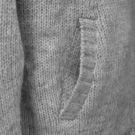 Pure Wool cardigan Pascal - Light Grey