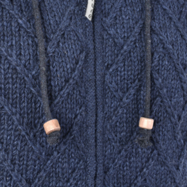 Pure Wool cardigan Sharon - Navy