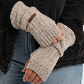 Knit Factory Wollen Armwarmer Nica – Iced Clay