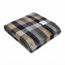 McNutt Lamswollen Plaid – Navy en Mustard