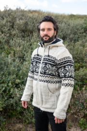 Pure Wool cardigan Jan - Ecru