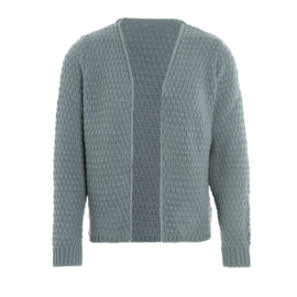 Knit Factory damesvest Becky - Stone Green